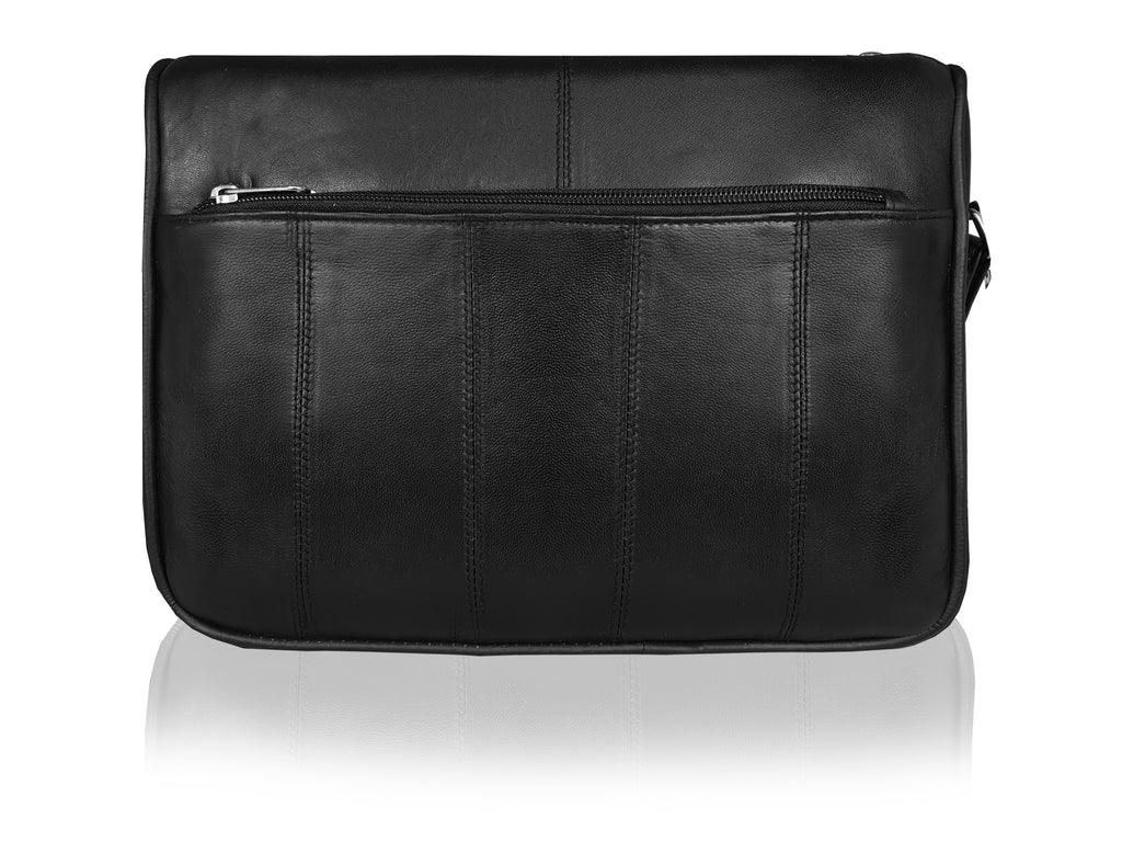 Ladies Black Designer Leather Handbag, Crossbody Womens Shoulder Bag