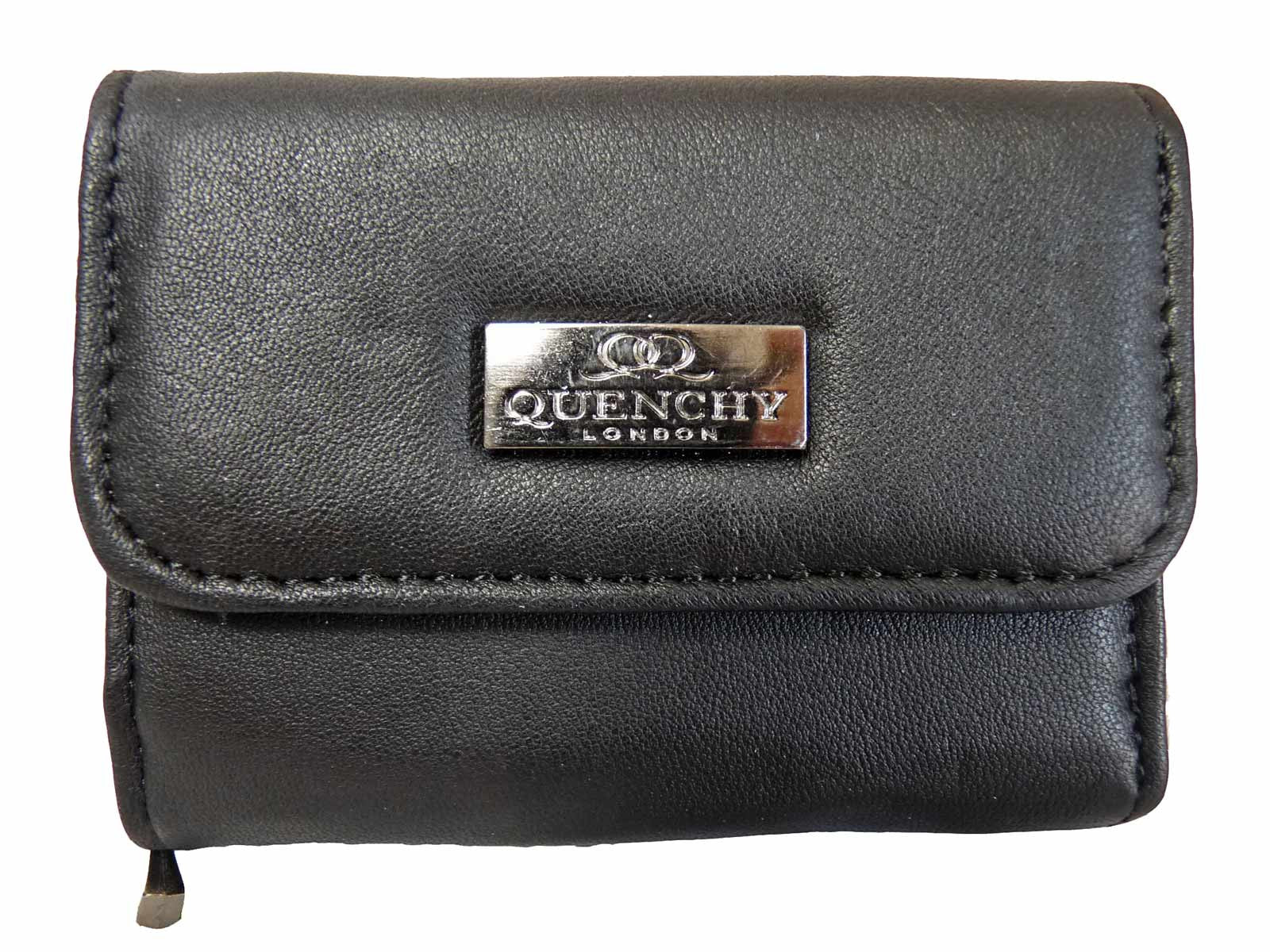 Leather Double Pouch Bag | Black Gold